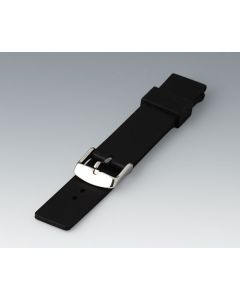 OKW - Special wrist strap made of silicone for BODY-CASE: elastic, waterproof and comfortable to wear. The smooth surface is also easy to clean. Spring bar width 18 mm. Total length without buckle approx. 193 mm. Buckle made of stainless steel. Fastening 