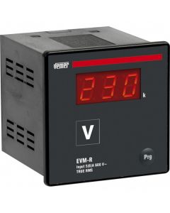 VEMER - Voltmetru - Ampermetru EVM-R, 72x72, 600V-CT x/5A AC alim. 115/230VAC