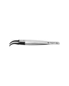 BERNSTEIN - 5-436 - ESD changeable tips tweezers bent 0.2 mm wide, conductive