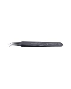 BERNSTEIN - 5-852-13 - ESD SMD tweezers 110 mm form 4b stainless steel, 40° angulated very pointed, dissipative