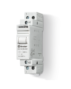 FINDER - 20.21.8.230.0000 - Modular step relay 230 V, AgNi, Single phase switch 1 NO (SPST-NO), AC (50/60 Hz), 35 mm rail (EN 60715) mount, Standard