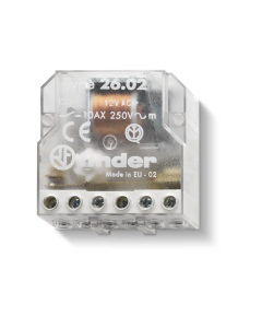 FINDER - 26.02.8.230.0000 - Step relay 230 V, Screw terminal, Double phase switch 2 NO (DPST-NO), Standard, AC (50Hz)