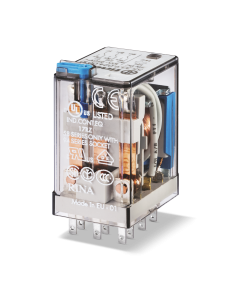 FINDER - 55.33.9.024.0010 - Miniature general purpose relay CO (nPDT), 24 V, Standard, 3 pole, 10 A, AgNi, DC, Plug-in, Lockable test button