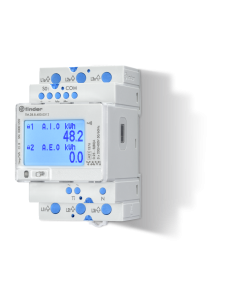 FINDER - 7M.38.8.400.0112 - Multifunction bidirectional energy meter, three-phase 3 x 230/400 V, 5/80 A, dual tariff, MID, NFC
