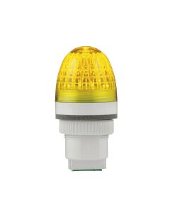 SiRENA - 91135 - P40 S, AC/DC, 12/24V, Yellow, Gray, Strobe - Flashing - Steady, IP66