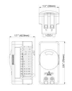 STEGO - STO 011 Thermostat 120-250V AC IP20 [42 x 70 x 33]