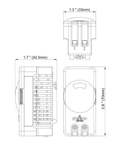 STEGO - STS 011 Thermostat 120-250V AC IP20 [42 x 70 x 33]