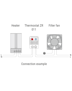 STEGO - ZR 011 Thermostat 120-250V AC IP20 [46 x 67 x 50]