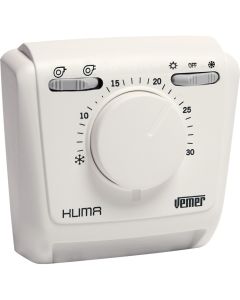 VEMER Klima 2V VE024600 wall-mounted mechanical thermostat for fan coil