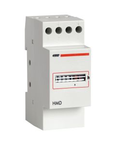 VEMER HMD-024 DIN-rail hour meter 24 Vac front view