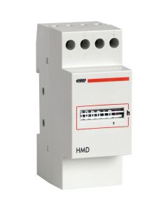 VEMER HMD-1236 DIN-rail hour meter 12-36 Vdc front view