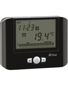 VEMER Mithos RF Nero wireless programmable thermostat