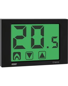 VEMER Thalos 230 Nero VE435400 electronic touch-screen wall thermostat