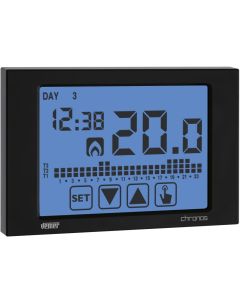 VEMER Chronos Nero VE452900 wall-mounted touch-screen smart thermostat