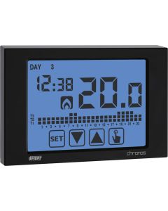 VEMER Chronos 230 Nero VE454500 wall-mounted touch-screen smart thermostat