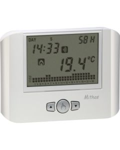 VEMER VE489100 Mithos H RF Bianco programmable thermostat with humidistat