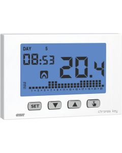 VEMER Chronos Key Bianco VE725800 wall-mounted programmable thermostat with keys