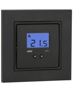 VEMER Celo LCD-INT VE780301 flush-mounted electronic thermostat with LCD display