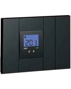 VEMER Celo LCD.NOW VE780302 flush-mounted electronic thermostat with backlit LCD for BTicino Living Now