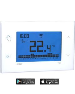 VEMER VE788600 Tuo Wi-Fi Batteria Bianco smart WiFi thermostat
