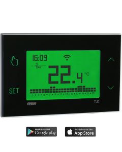 VEMER Tuo Wi-Fi Batteria Nero VE788700 smart WiFi thermostat