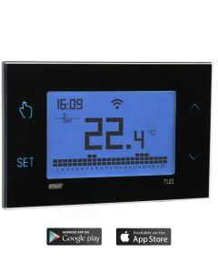 VEMER Tuo Wi-Fi Lite Nero VE793800 smart wall thermostat