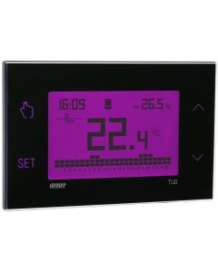 VEMER Tuo 4G Nero smart thermostat with 4G-LTE module, black, wall-mounted