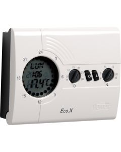 VEMER ECO.X-D VN161600 wall-mounted smart thermostat with round LCD display