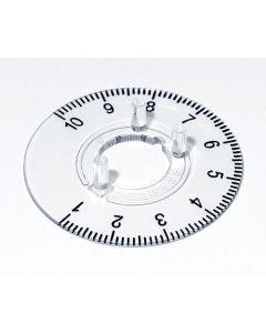 OKW - disc indicator transparent d=36mm pt. buton d=20mm, gradat 1-10