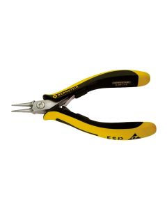 BERNSTEIN, ESD ROUND NOSE PLIERS TECHNICLINE DISSIPATIVE 130 MM SMOOTH GRIPPING JAWS