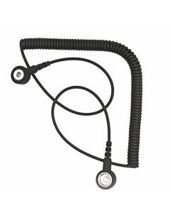 BERNSTEIN, Cablu spiralat negru pentru bratara ESD, 2,4m
