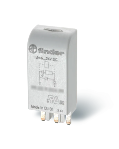 FINDER - Modul EMC LED Verde de protectie si semnalizare, 110-240 VDC/AC SOCLU 95.05