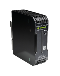 WIELAND - 8100065600 - Sursă tensiune trifazată WIPOS PS3 24-5, 24 V DC / 5 A (120 W), Ualim 3x320-576 V AC / 450-810 V DC, șină DIN, IP20