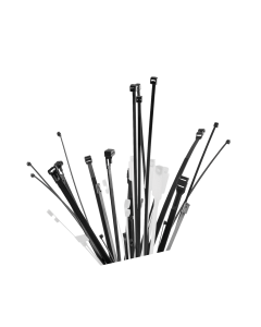INTERCABLE - Faseta PA6.6, culoarea negru, 200X3,6 mm (1SET=100BUC), CTN3620 (brida, colier pentru cablu electric)