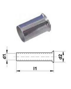 INTERCABLE - TECI CABLU NEIZOLATE, 4mm² L=12mm (1SET=100 BUC), Pret/set